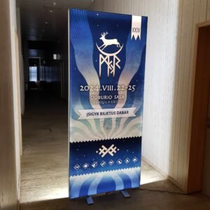 Mobilios dvipusės šviesdėžės LIGHT nuoma